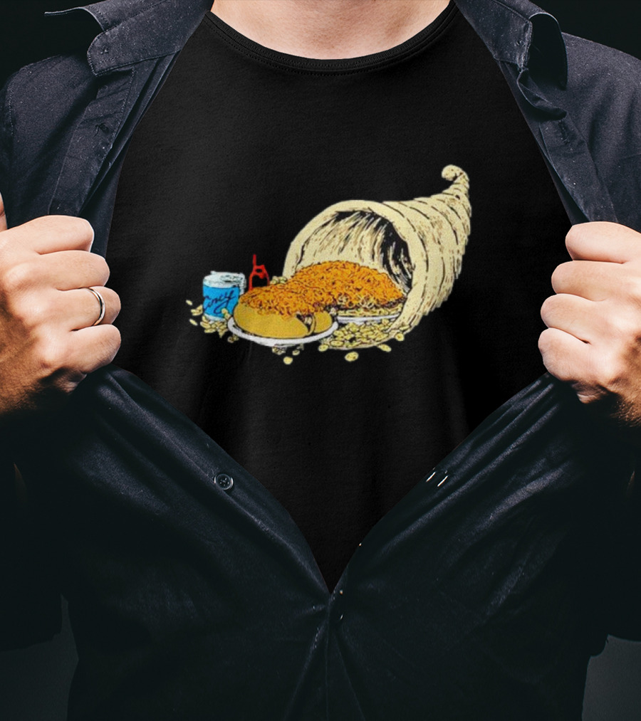 Cincy Copia Cincinnati Skyline Con Coney Cornucopia T-Shirt