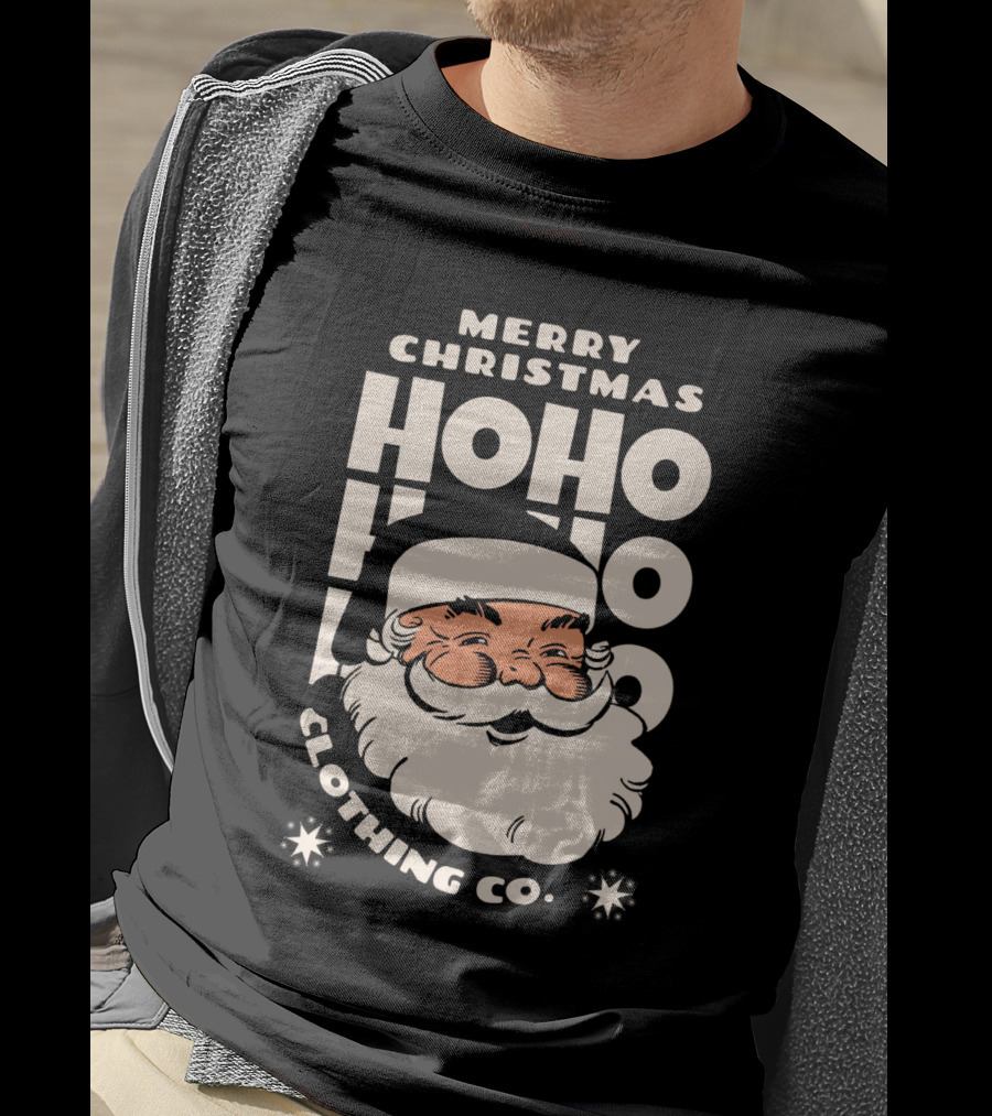 Merry Christmas Santa Claus Ho Ho Ho Clothing Co T-Shirt