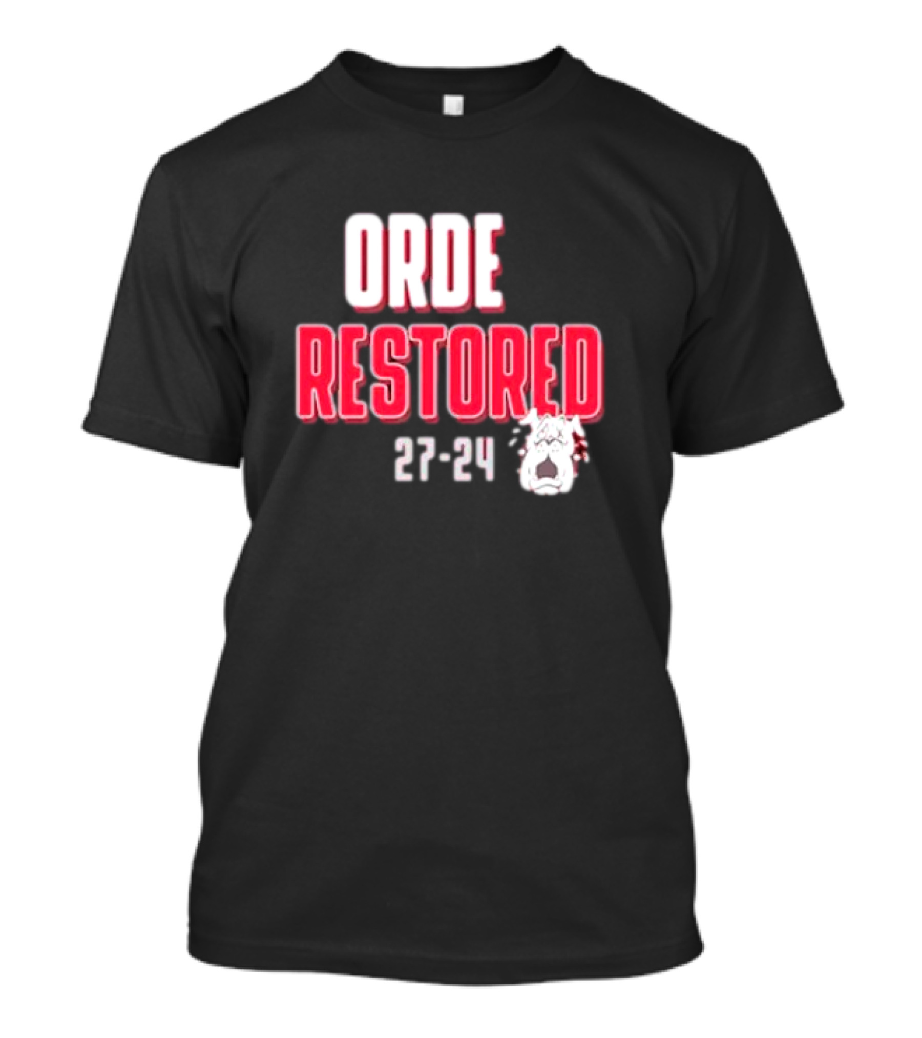 Order Restored 27-24 Alabama Crimson Tide T-Shirt