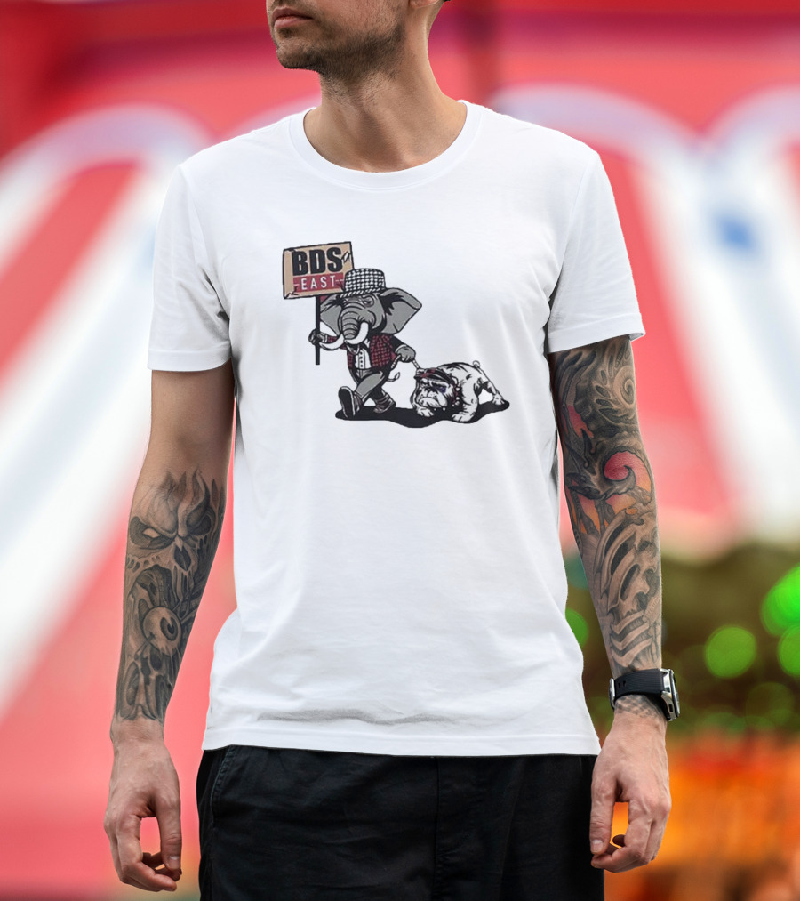 ALABAMA BDS East Elephant with Bulldog T-Shirt