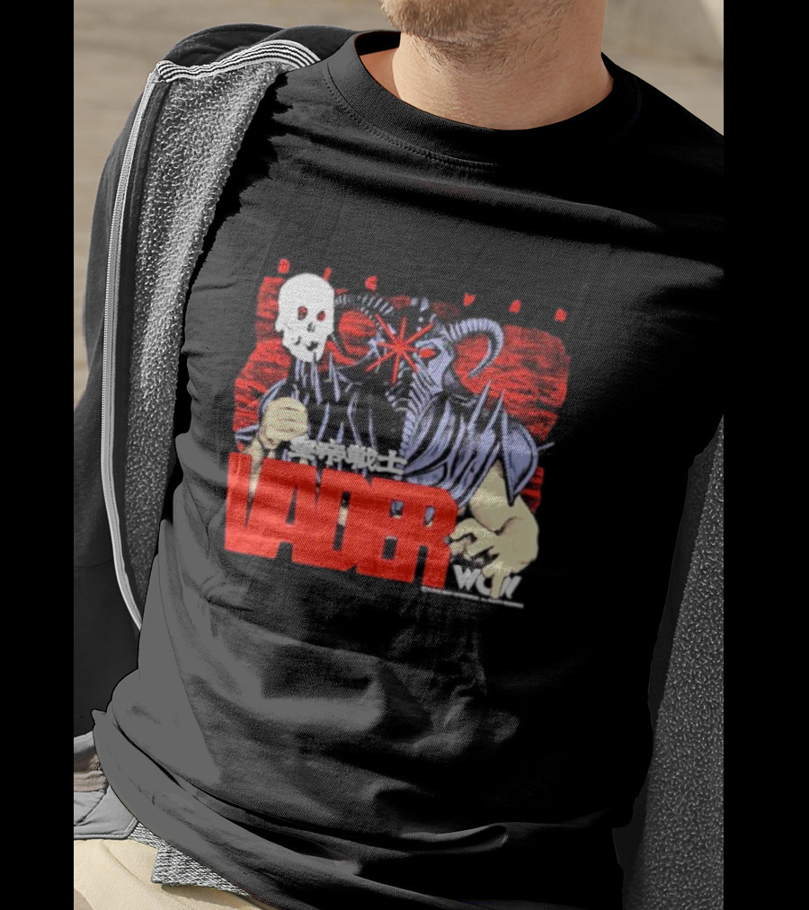 Big Van Vader WCW Skull Mask Japanese Text T-Shirt