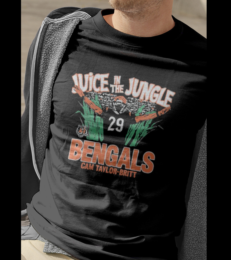 Juice In The Jungle Bengals Cam Taylor-Britt 29 T-Shirt