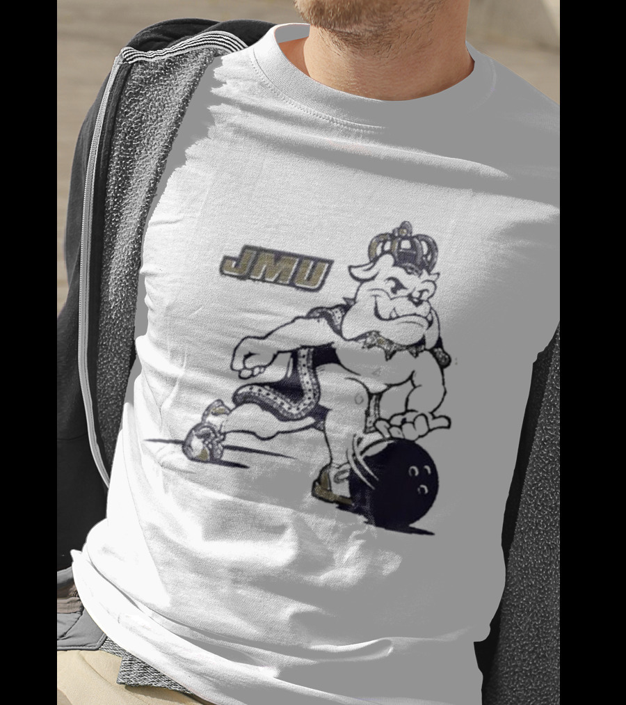 JMU Dukes Football Bowling Mascot T-Shirt