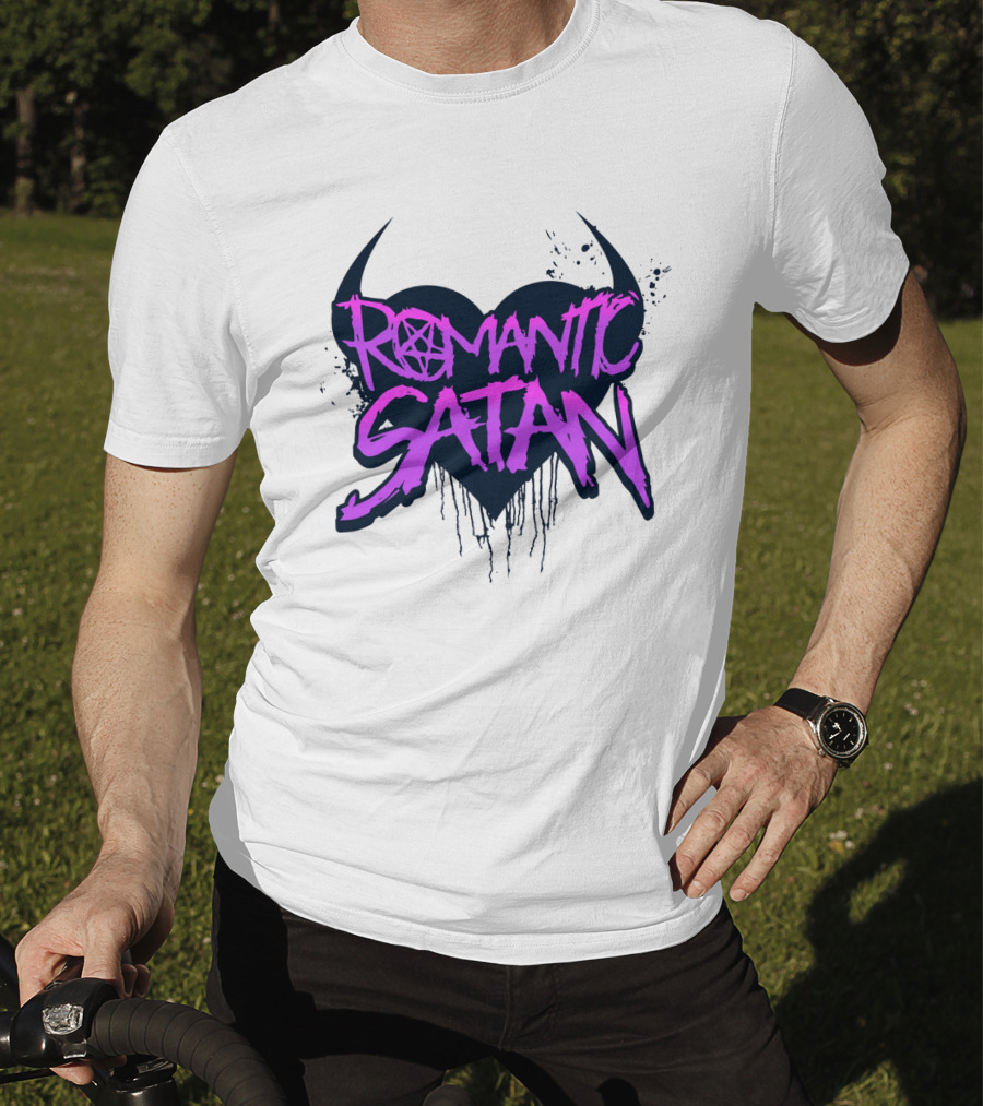 Romantic Satan Heart And Pentagram T-Shirt