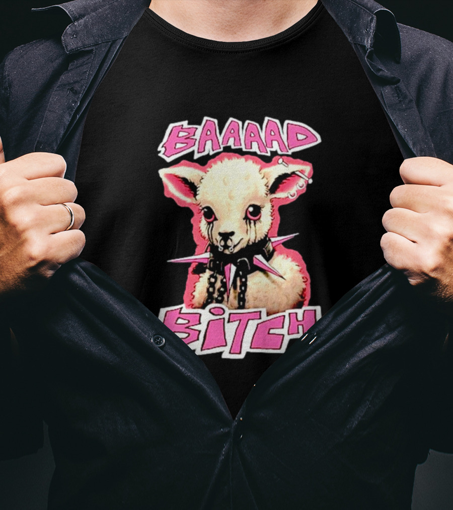 BAAAAD Bitch Sheep With Punk Rock T-Shirt