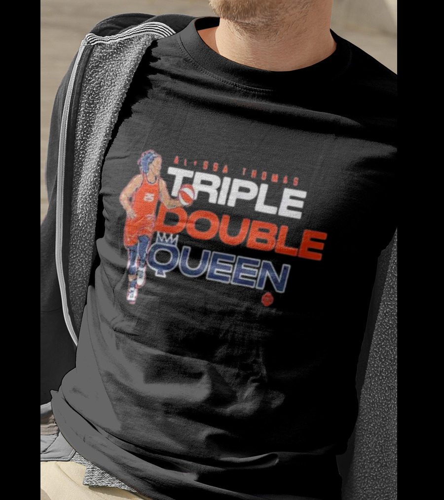 Alyssa Thomas Basketball Triple Double Queen T-Shirt