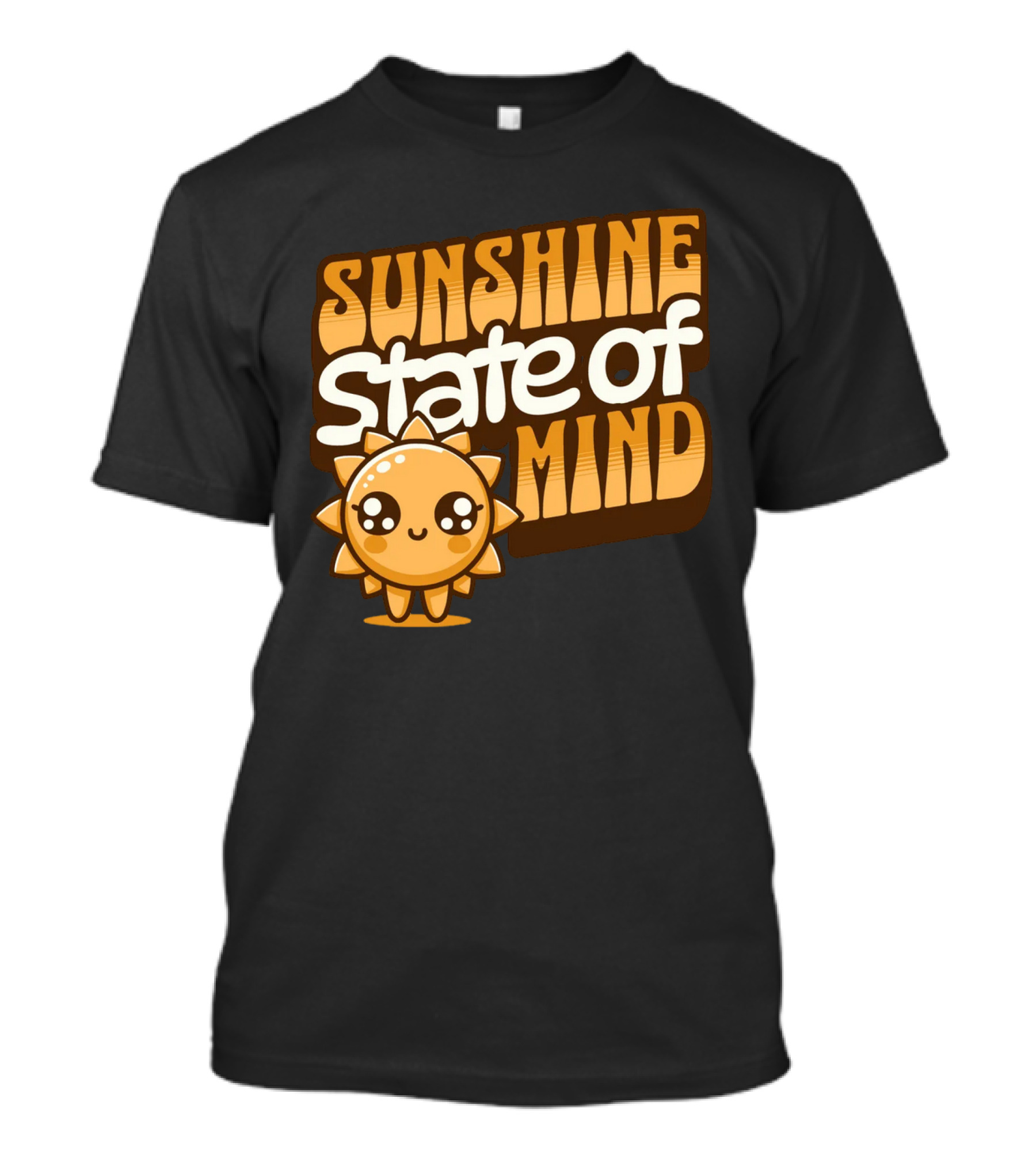 Sunshine State Of Mind Cute Sun Character T-Shirt