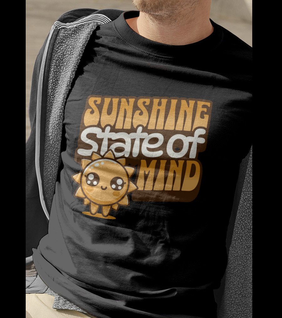 Sunshine State Of Mind Cute Sun Character T-Shirt
