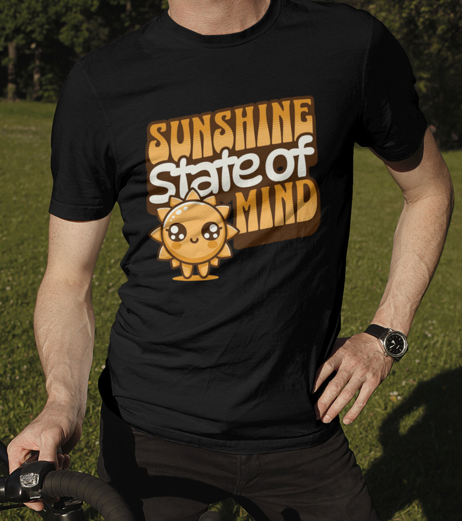 Sunshine State Of Mind Cute Sun Character T-Shirt