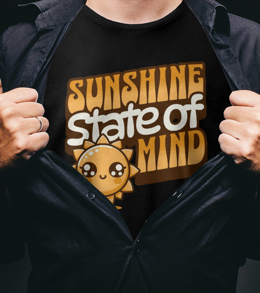 Sunshine State Of Mind Cute Sun Character T-Shirt