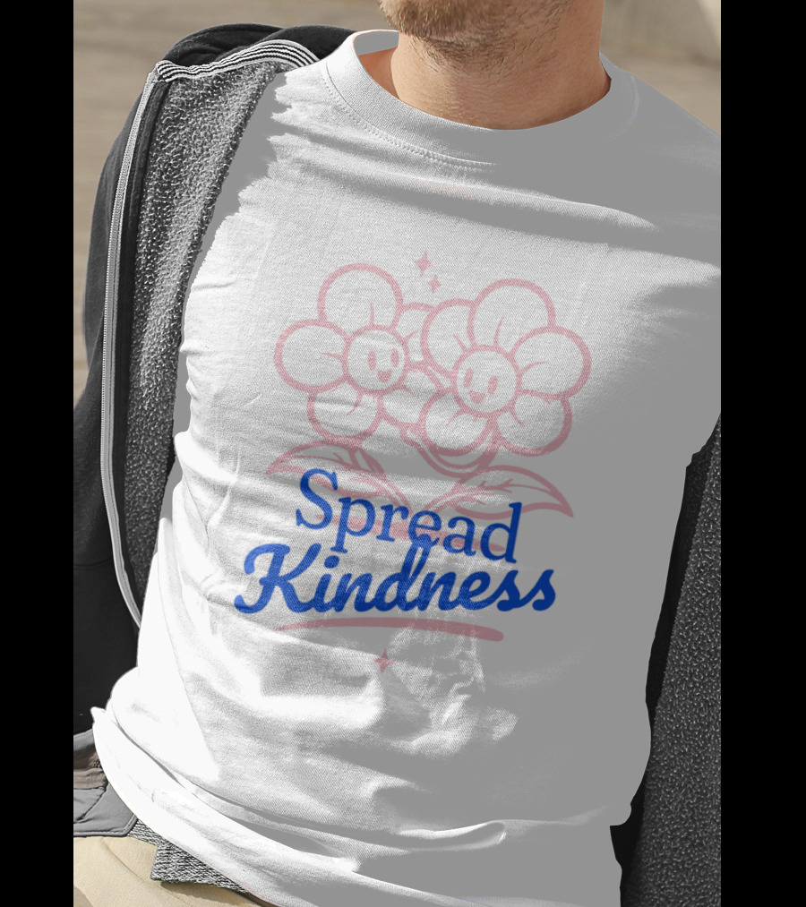 Spread Kindness Cute Smiling Flowers T-Shirt