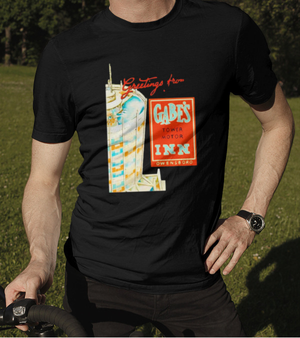 Greetings From Gabe's Tower Motor Inn Owensboro Retro Travel Souvenir T-Shirt