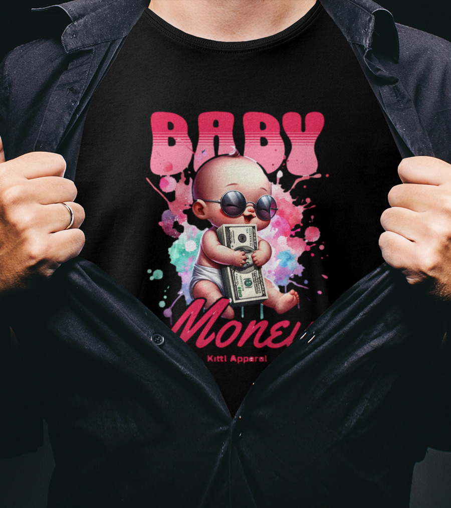 Baby Money Kitti Apparel Sunglasses Color Splash T-Shirt