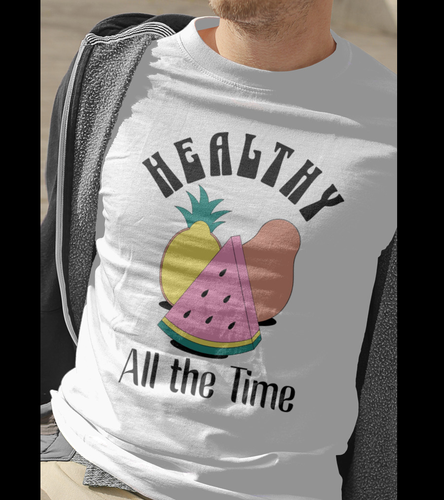 Healthy All The Time Watermelon Lemon Pear T-Shirt