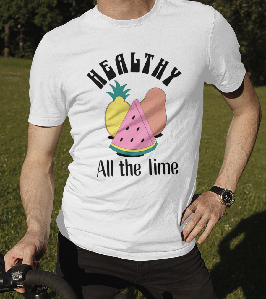 Healthy All The Time Watermelon Lemon Pear T-Shirt