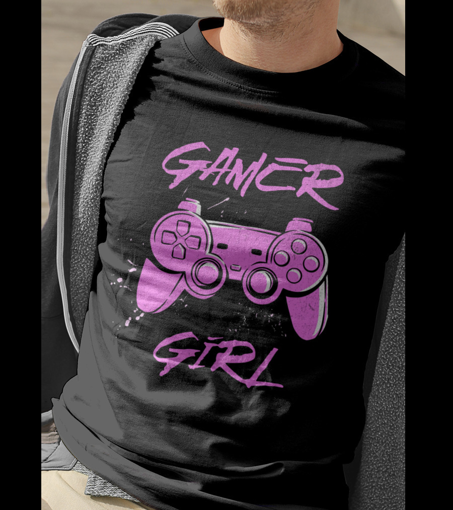 Gamer Girl Pink Controller T-Shirt