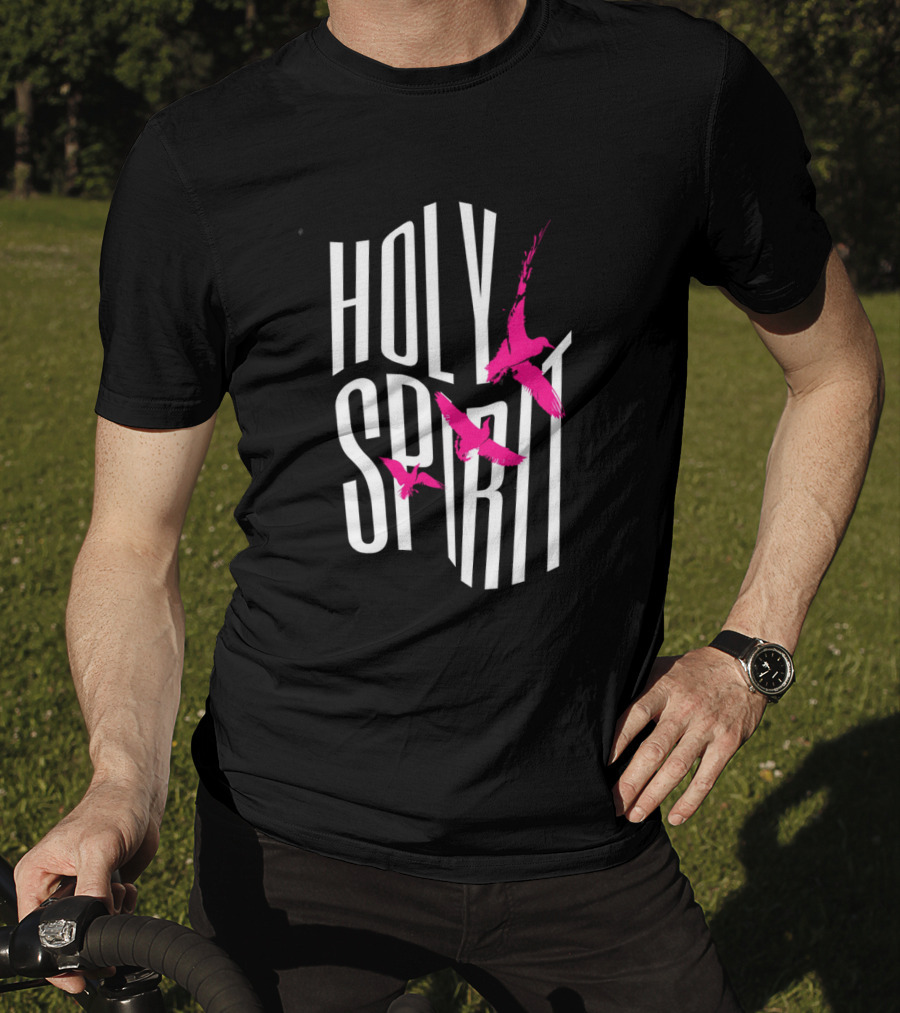Holy Spirit Pink Birds Streetwear T-Shirt