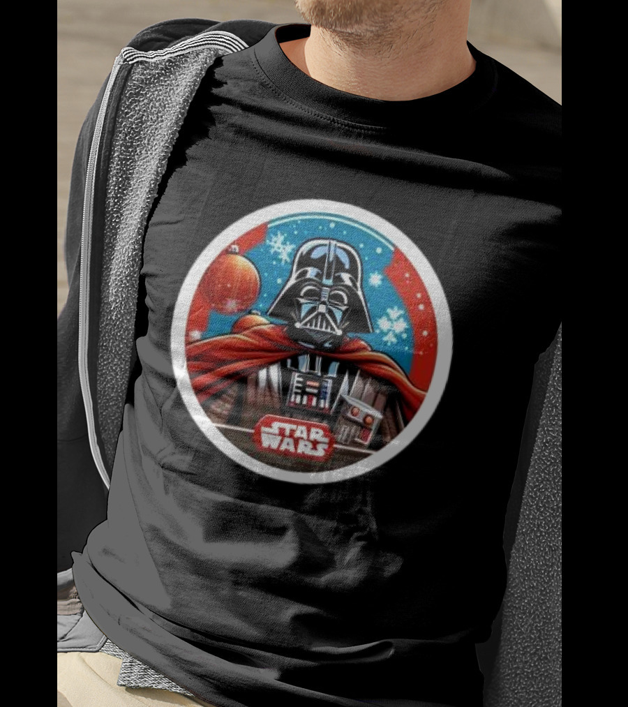 Star Wars Darth Vader Christmas Holiday Snowflakes T-Shirt
