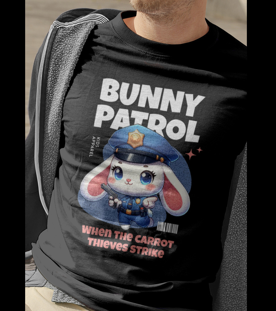 Bunny Patrol Kids Apparel When The Carrot Thieves Strike T-Shirt