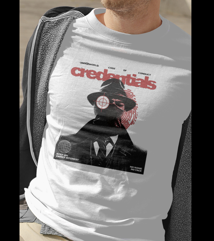 Credentials Underworld Code Of Conduct Keep On Family Interest No Name No Face T-Shirt