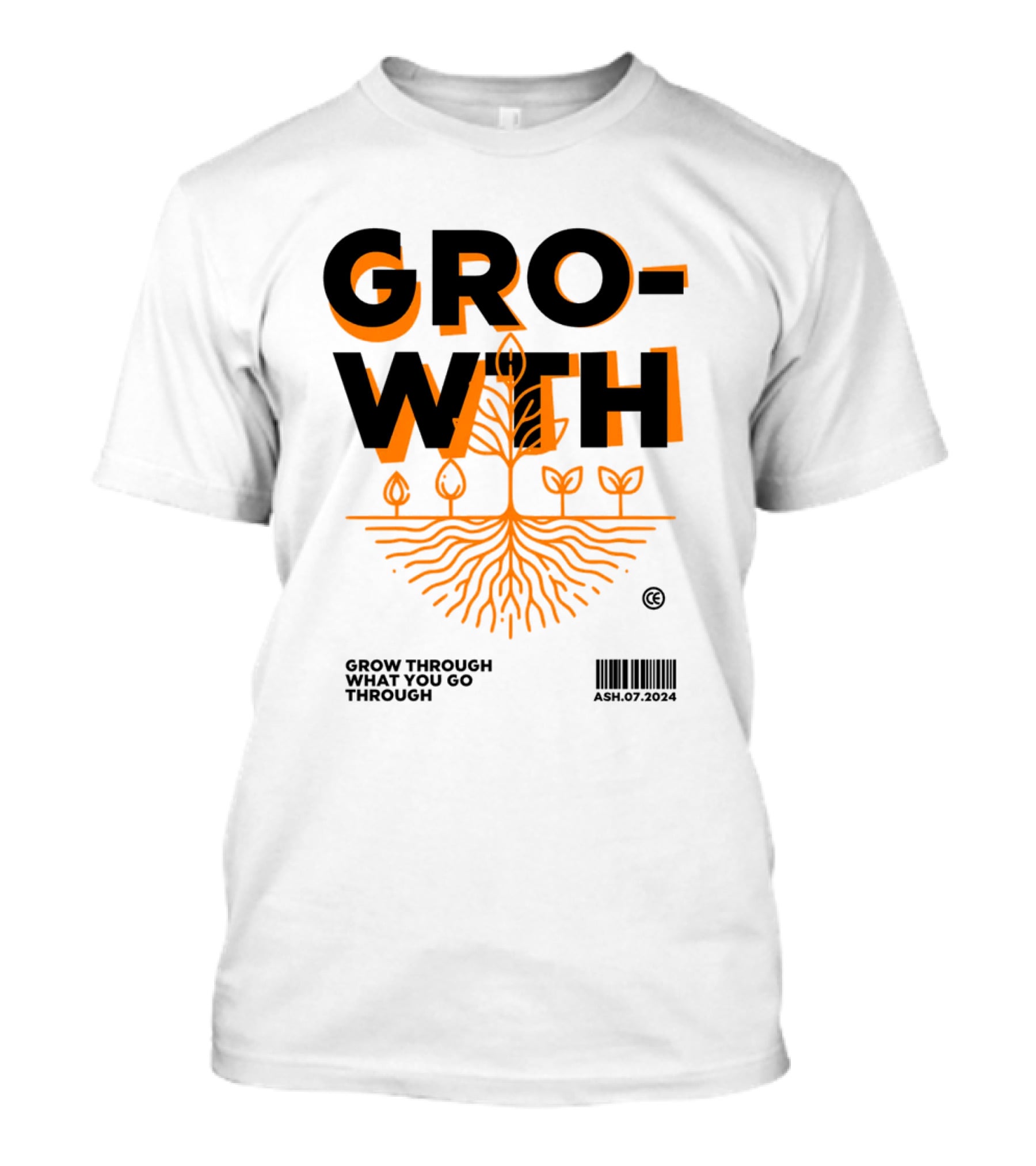GROWTH Grow Through What You Go Through T-Shirt