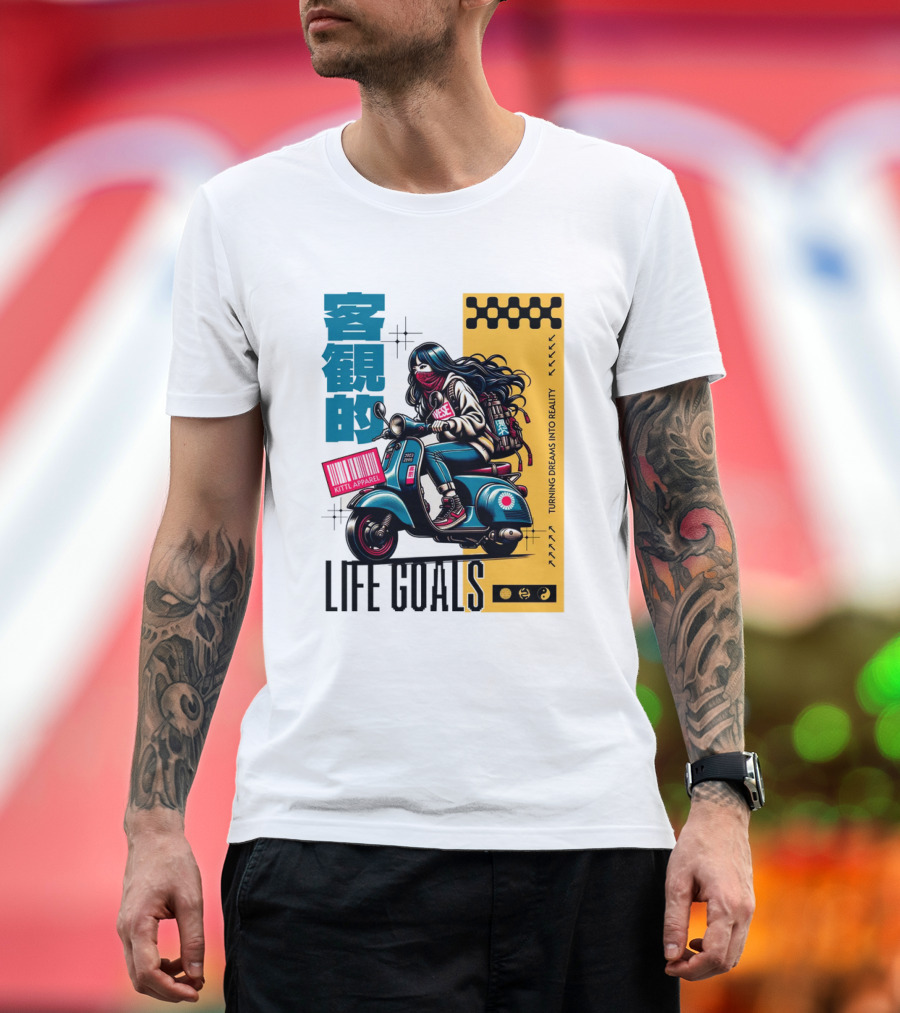 LIFE GOALS LITTLE APPAREL TURNING DREAMS INTO REALITY T-Shirt