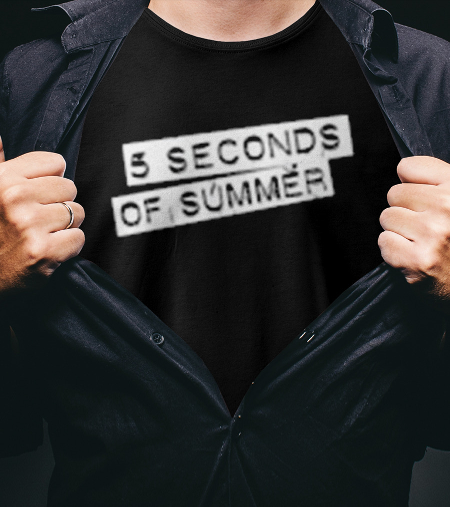 5 Seconds Of Summer 5SOS Self-Titled Album Cover T-Shirt
