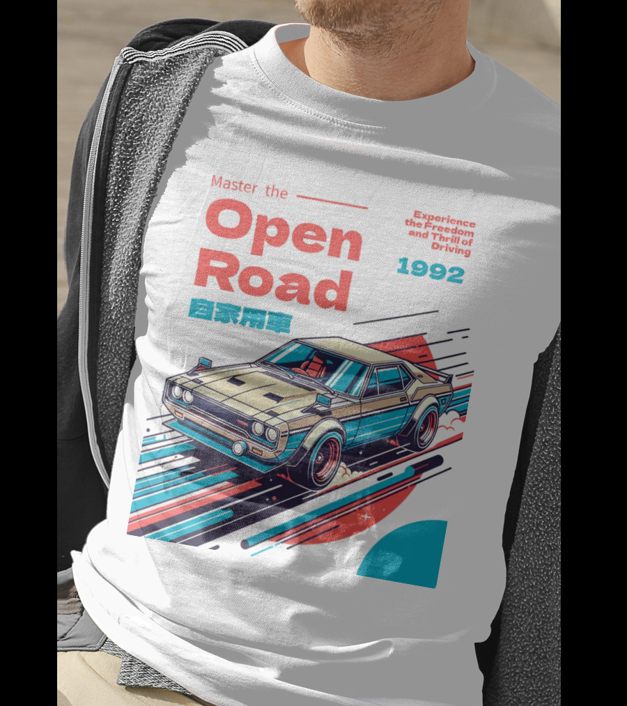 Master The Open Road 1992 Experience The Freedom And Thrill Of Driving Japan Car T-Shirt