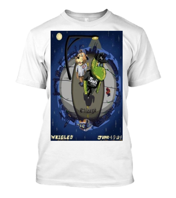 Wrigley Field Showdown: White Sox X Chicago Cubs June 4-5 2024 Chicago IL T-Shirt