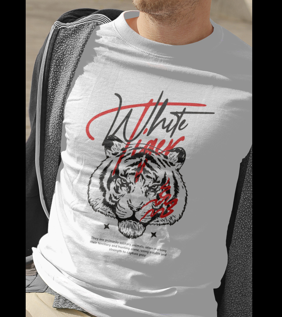 White Tiger They Are Primarily Solitary T-Shirt