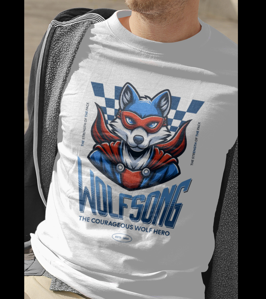 Wolfsong The Courageous Wolf Hero The Legendary Wolf Spirit T-Shirt
