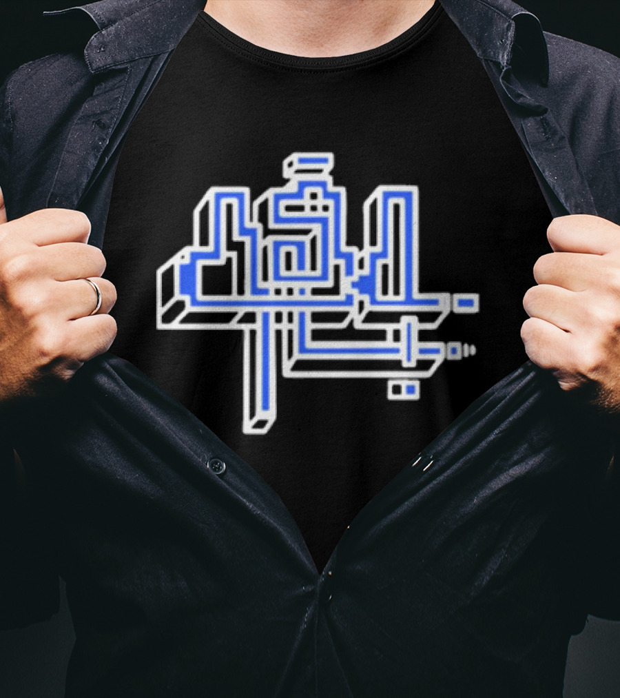 454 Life Maze Blue Circuit T-Shirt