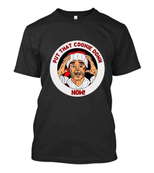 Put That Cookie Down Now Arnold Schwarzenegger Santa T-Shirt