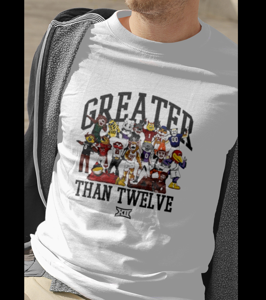 Greater Than Twelve Big 12 Conference Mascot Family T-Shirt