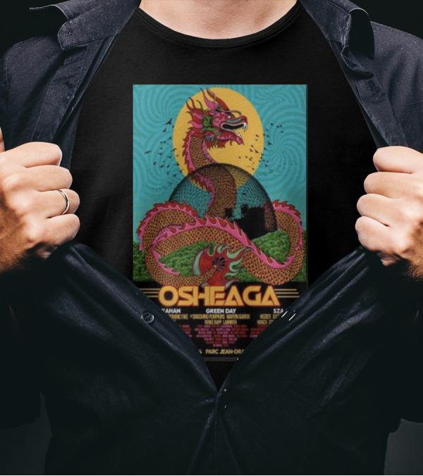 Osheaga August 2-4 2024 Parc Jean-Drapeau Montreal QC Featuring Noah Kahan Green Day SZA T-Shirt