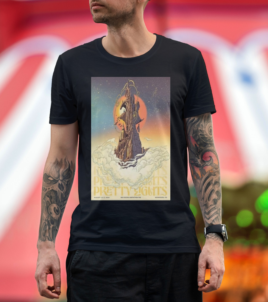 Pretty Lights August 2 and 3, 2024 Red Rocks Amphitheatre Morrison CO Event T-Shirt