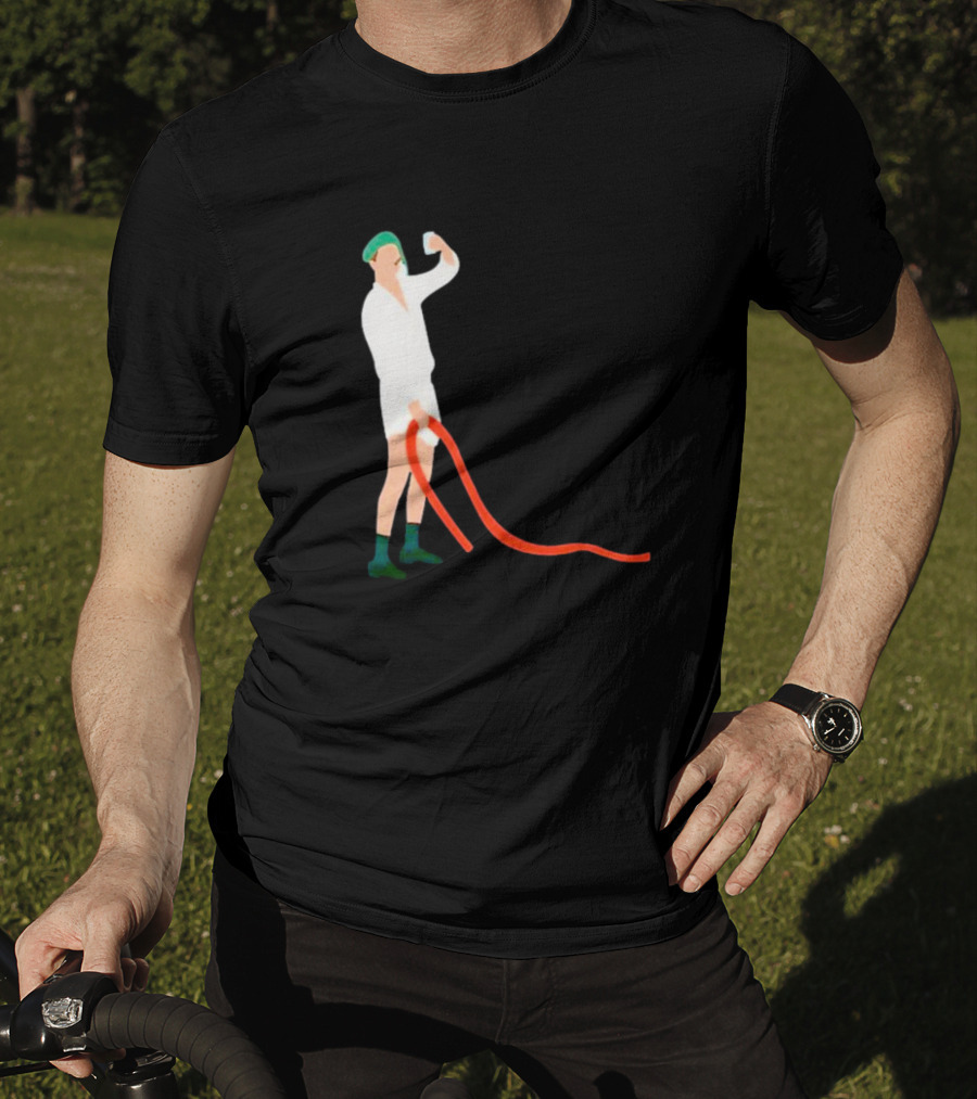 Septic Engineer Drunk Holding Red Hose T-Shirt
