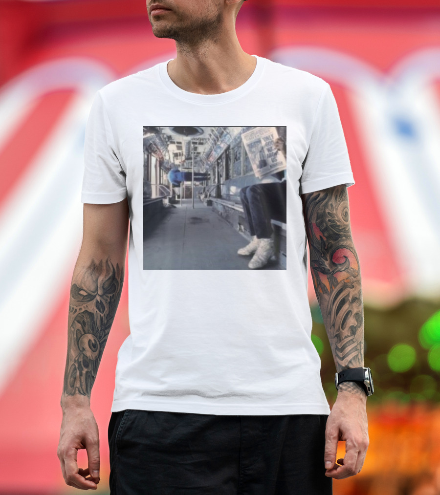 Vampire Weekend Ogwau Album Cover 2024 Subway Scene Newspaper Only God Above Us T-Shirt