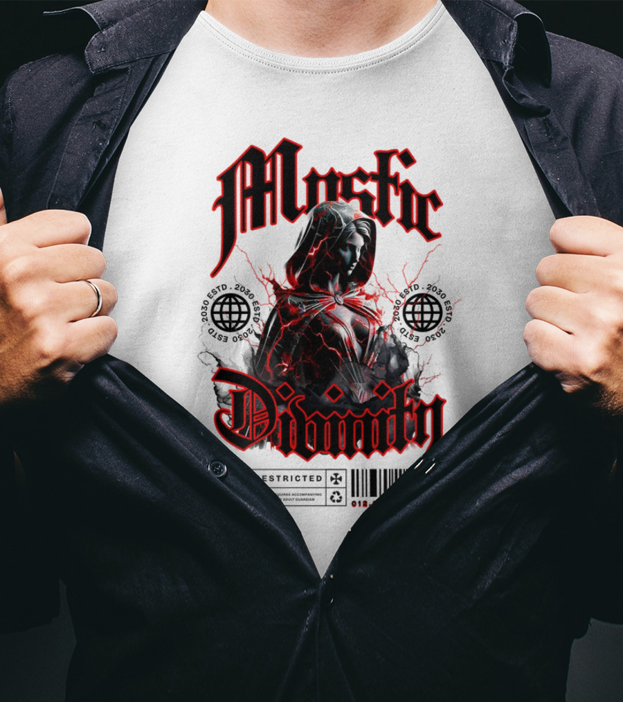 Mystic Divinity Divine Warrior Restricted Barcode 2038 2049 T-Shirt