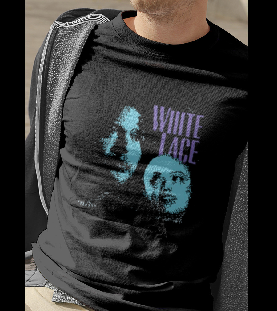 White Lace Skyler Acord Blue Faces T-Shirt