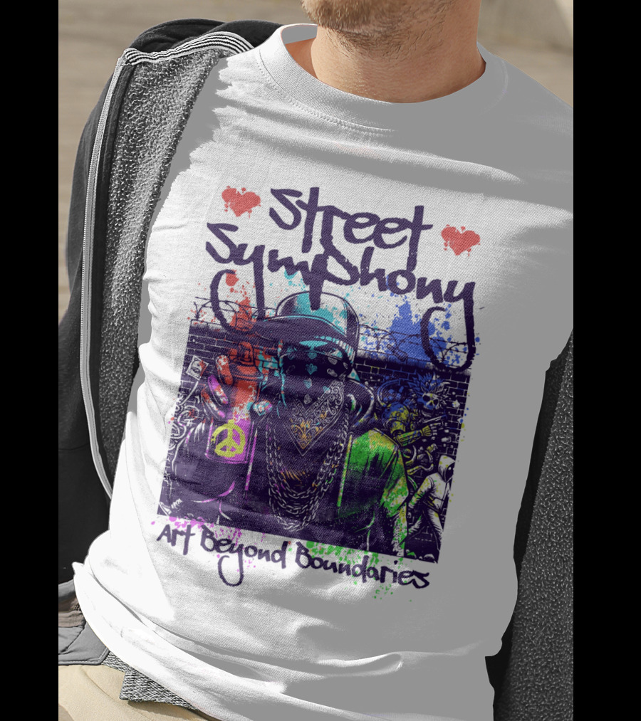 Street Symphony Art Beyond Boundaries Graffiti Man T-Shirt