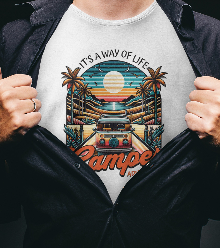It's A Way Of Life Camper Adventures T-Shirt