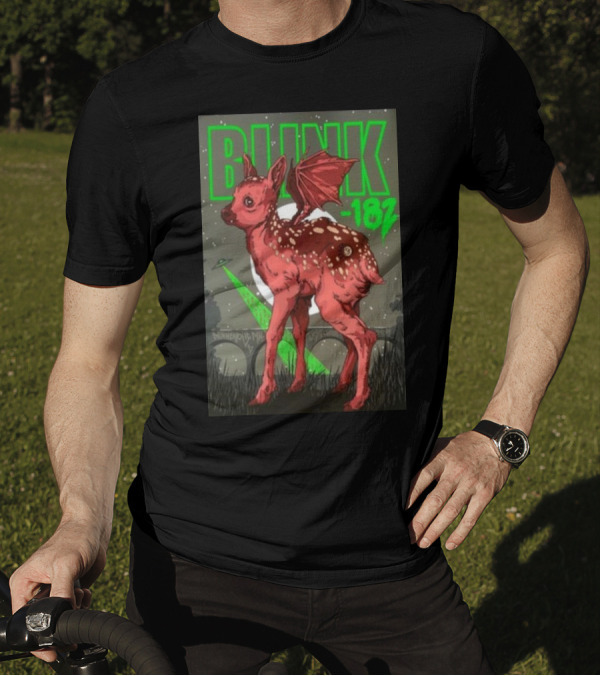 Blink 182 Minneapolis MN August 6 2024 Fawn And Bat Wings T-Shirt