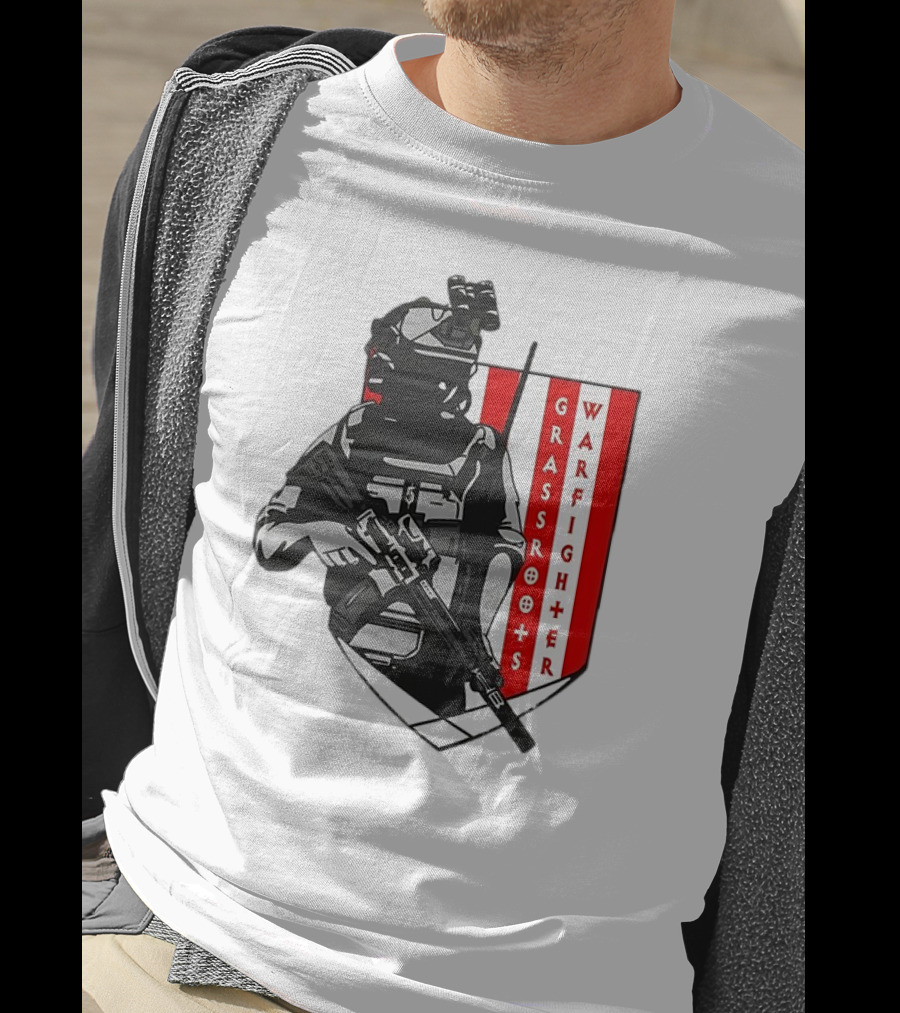Grassroots Warfighter Tactical Operator Shield T-Shirt