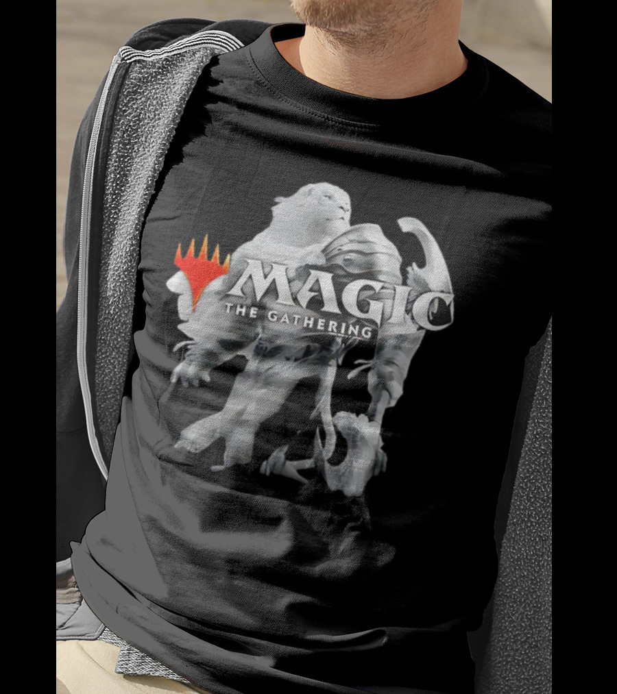 Magic The Gathering Lion Knight White Armor T-Shirt