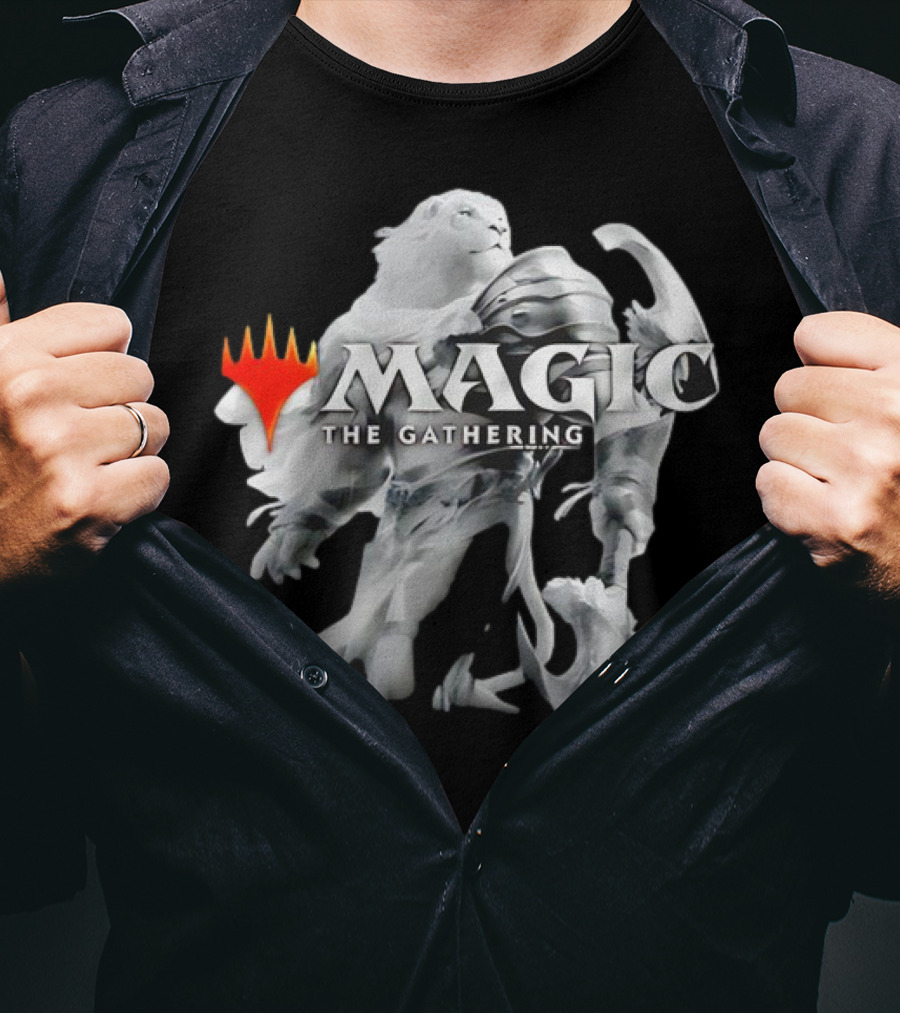 Magic The Gathering Lion Knight White Armor T-Shirt