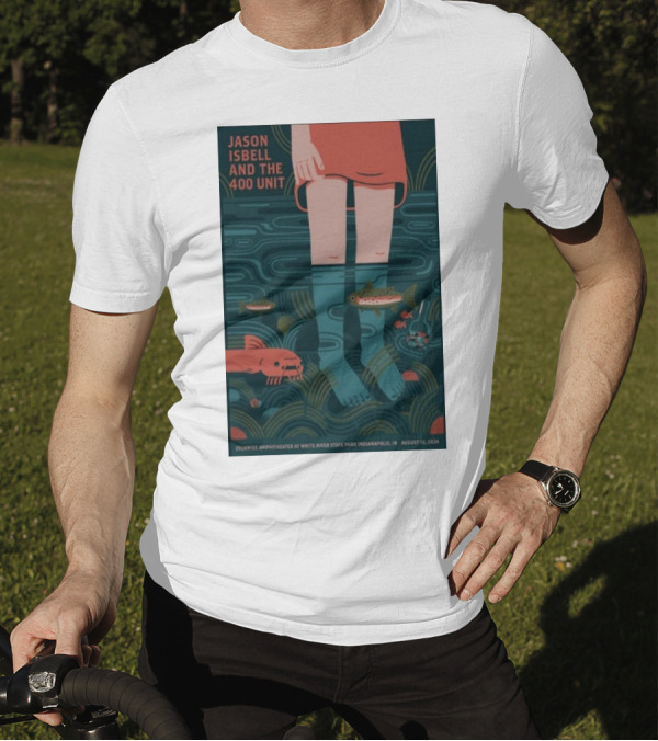Jason Isbell And The 400 Unit White River State Park Indianapolis IN August 10 T-Shirt