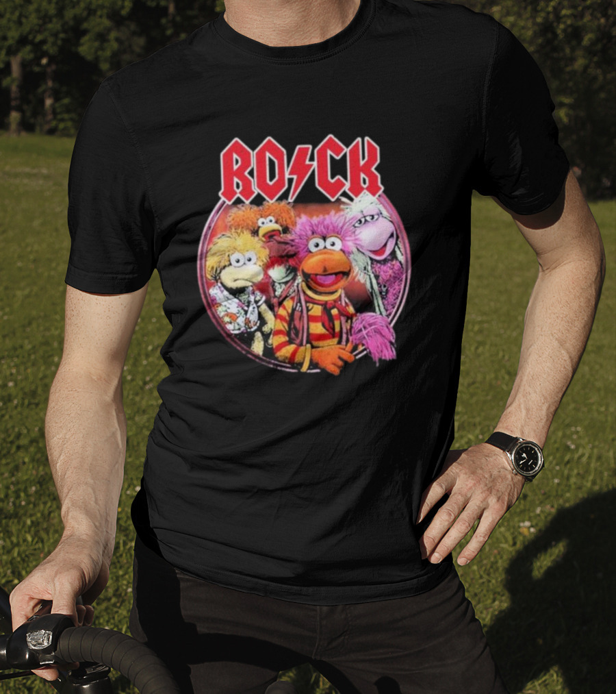 Jim Henson Fraggle Rock Characters With Iconic Rock Styling T-Shirt