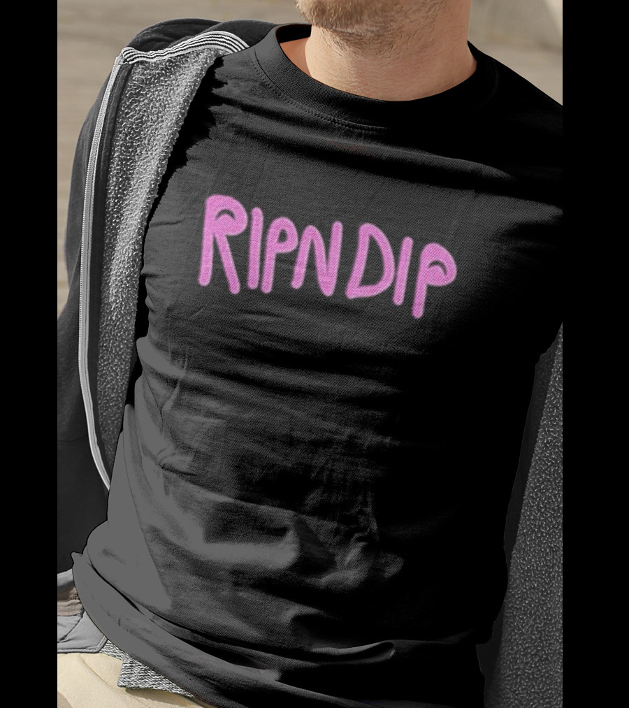 Ripndip Logo Pink Lettering T-Shirt
