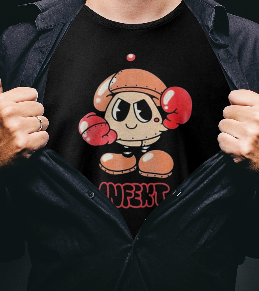 INFEKT Shrobo Cartoon Character With Boxing Gloves T-Shirt